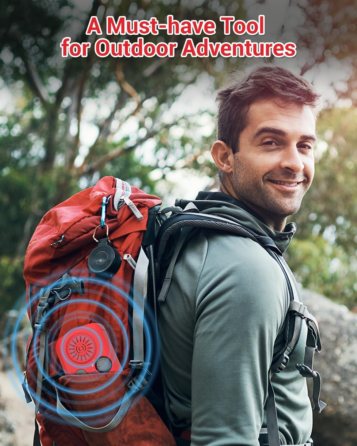 Emergency Hand Crank Radio 7400Mwh with 3 LED Flashlight, AM/FM/NOAA Portable Weather Radio with Power Bank Phone Charger, Solar Powered Rechargeable Radio for Indoor Survival Camping, SOS Alarm